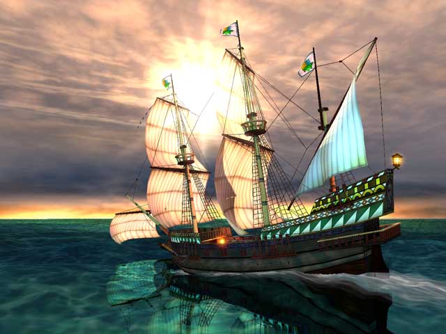 اروع شاشات توقف 3D ثلاثية الابعاد مع مؤثرات صوتية رائعة 3D Screensaver كاملة مع السيريال Galleon_screen01