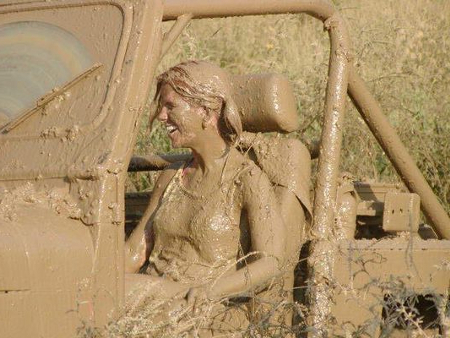 10th of april Girl-jeep-mud