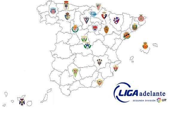 Segunda División 15/16 Mapa