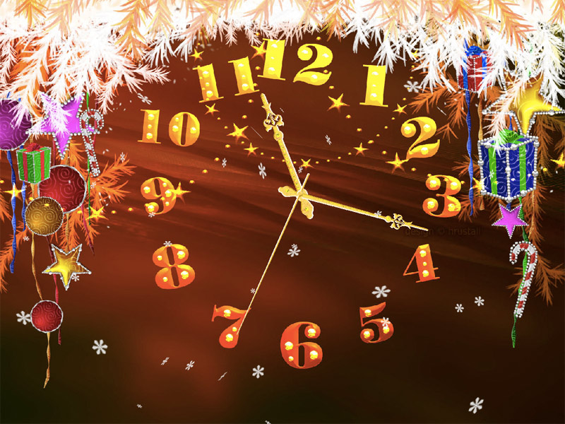 حصريا: بمناسبة السنه الجديدة , Screen Saver متعدده خاصه بالكريسماس و العام الجديد Christmas-promise-clock