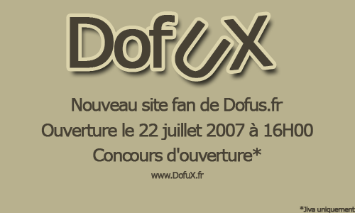 [Publicit] www.DofuX.org, nouveau site fan dofus.fr Pub