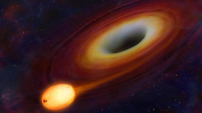 Un agujero Negro devorando una estrella 33080--644x362