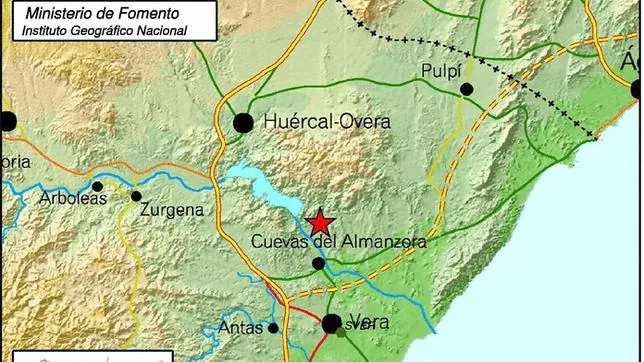 Almería sufre dos terremotos de 3,7 y 3,8 grados Mapa--644x362