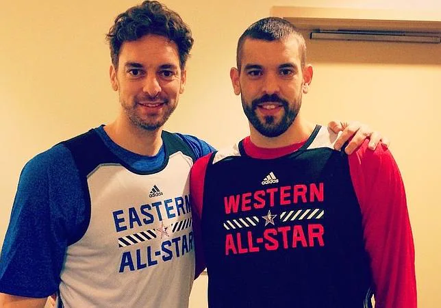 ¿Cuánto mide Pau Gasol? - Estatura y peso - Real height Pau-marc-gasol-allstar--644x450