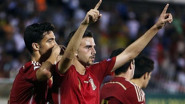Una espectacular España se proclama campeona de Europa sub 19 Mayoral-gol--644x362