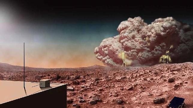 Así sería la terrorífica llegada de un astronauta a Marte Artists-concept-mars-martian-dust-storm-electricity-br2--644x362