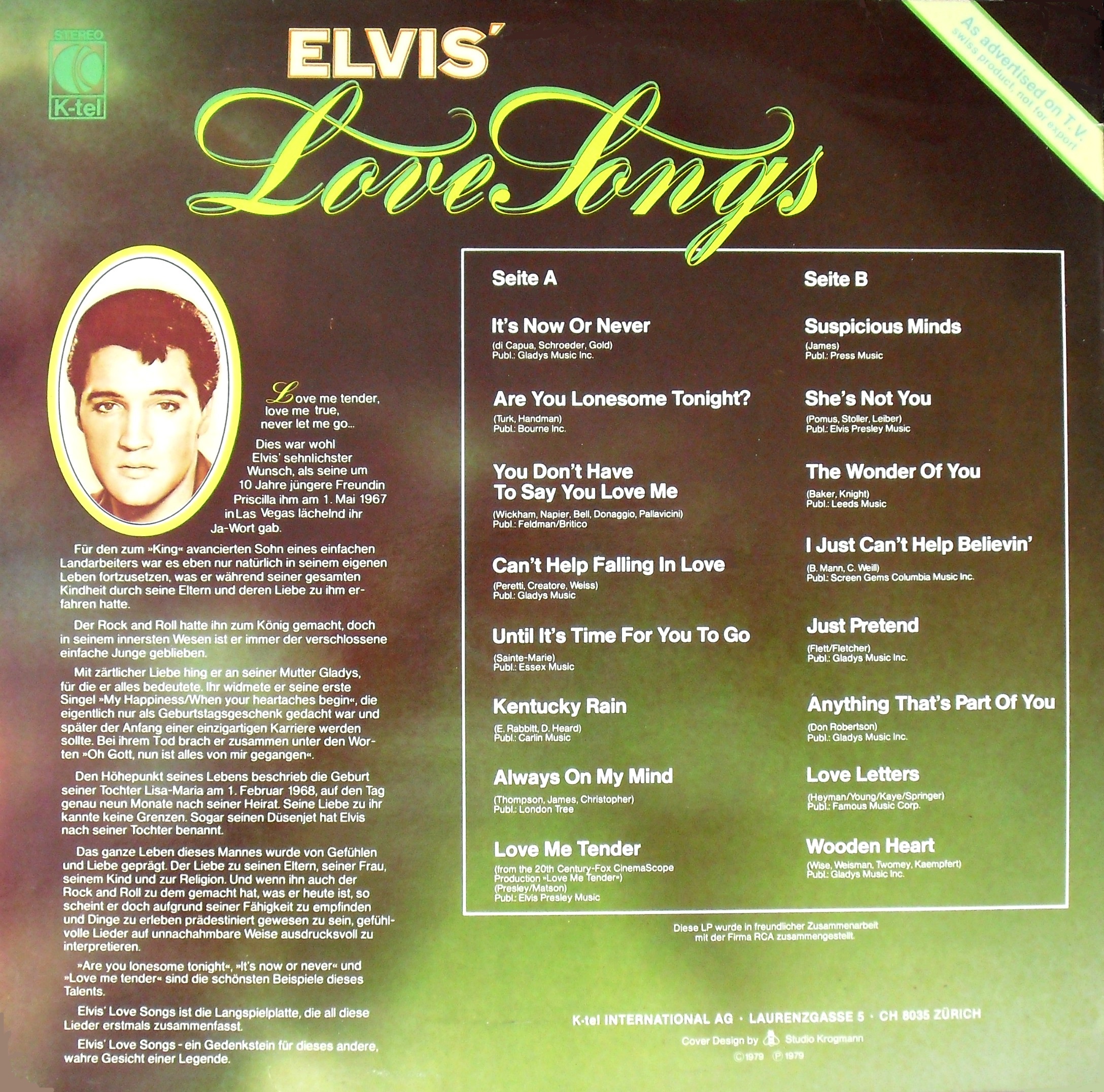 Schweiz - ELVIS`LOVE SONGS 02psi7y