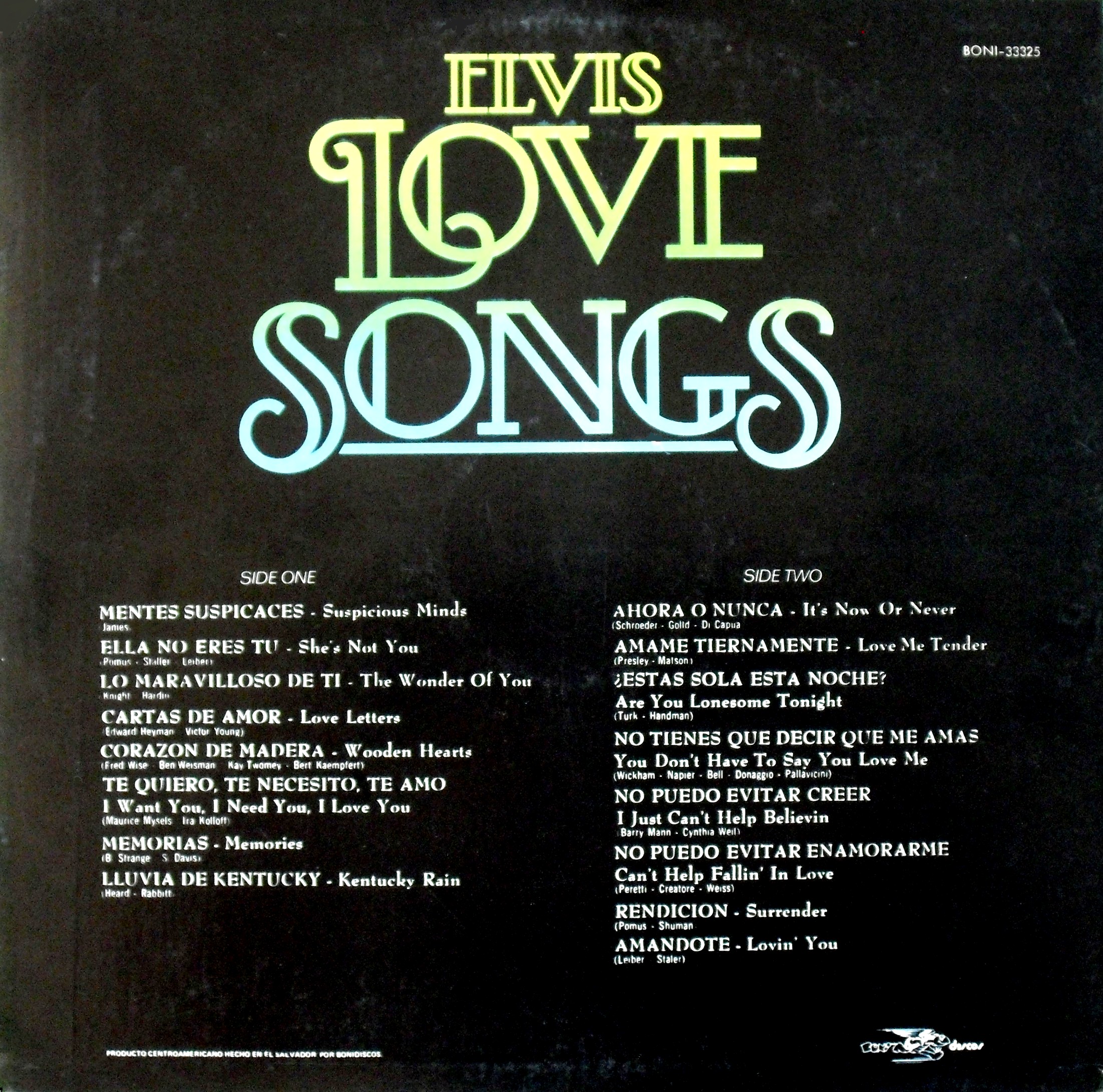 El Salvador - ELVIS LOVE SONGS 02rskloie