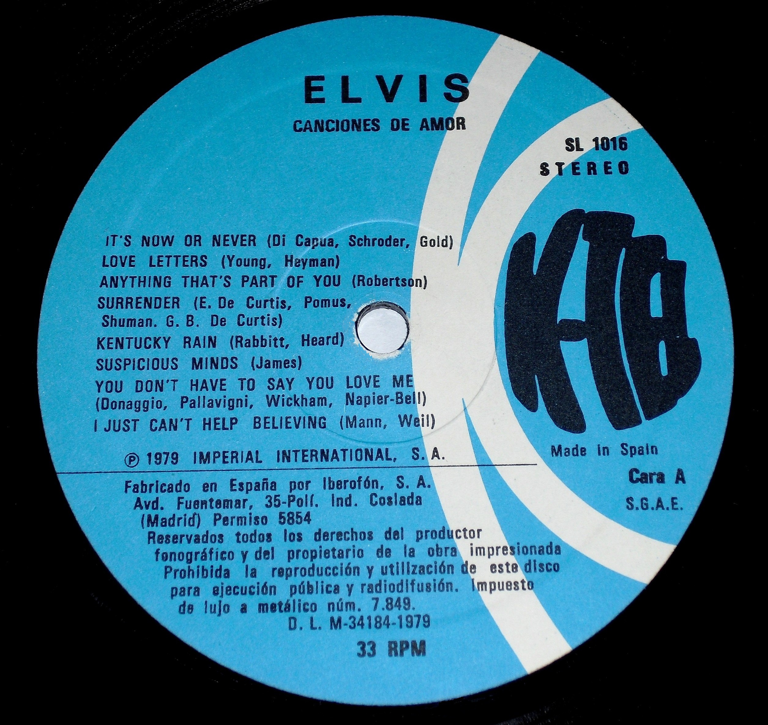 Spanien - ELVIS CANCIONES DE AMOR 0380xgw