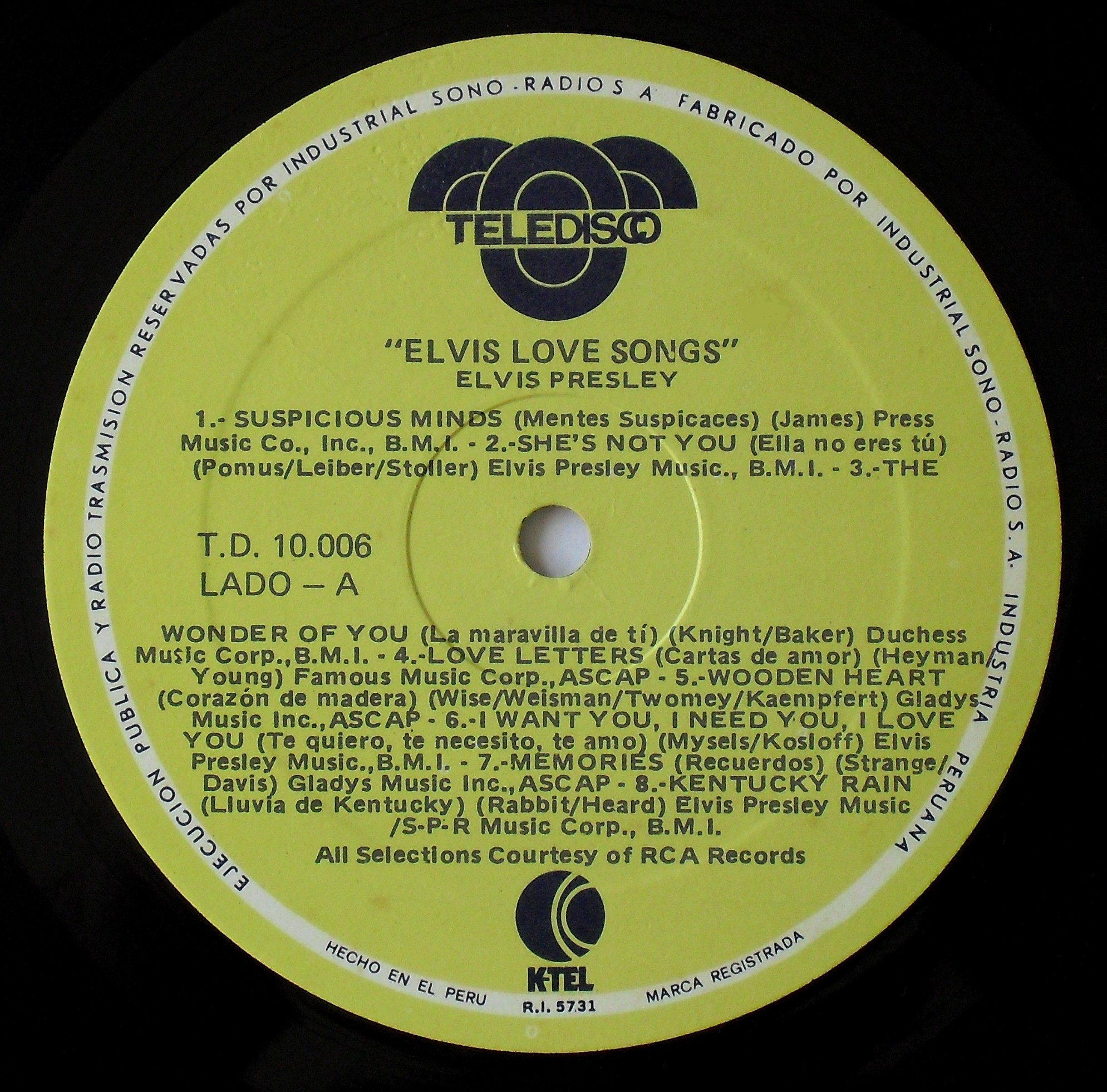 Peru - ELVIS LOVE SONGS 03gcpec