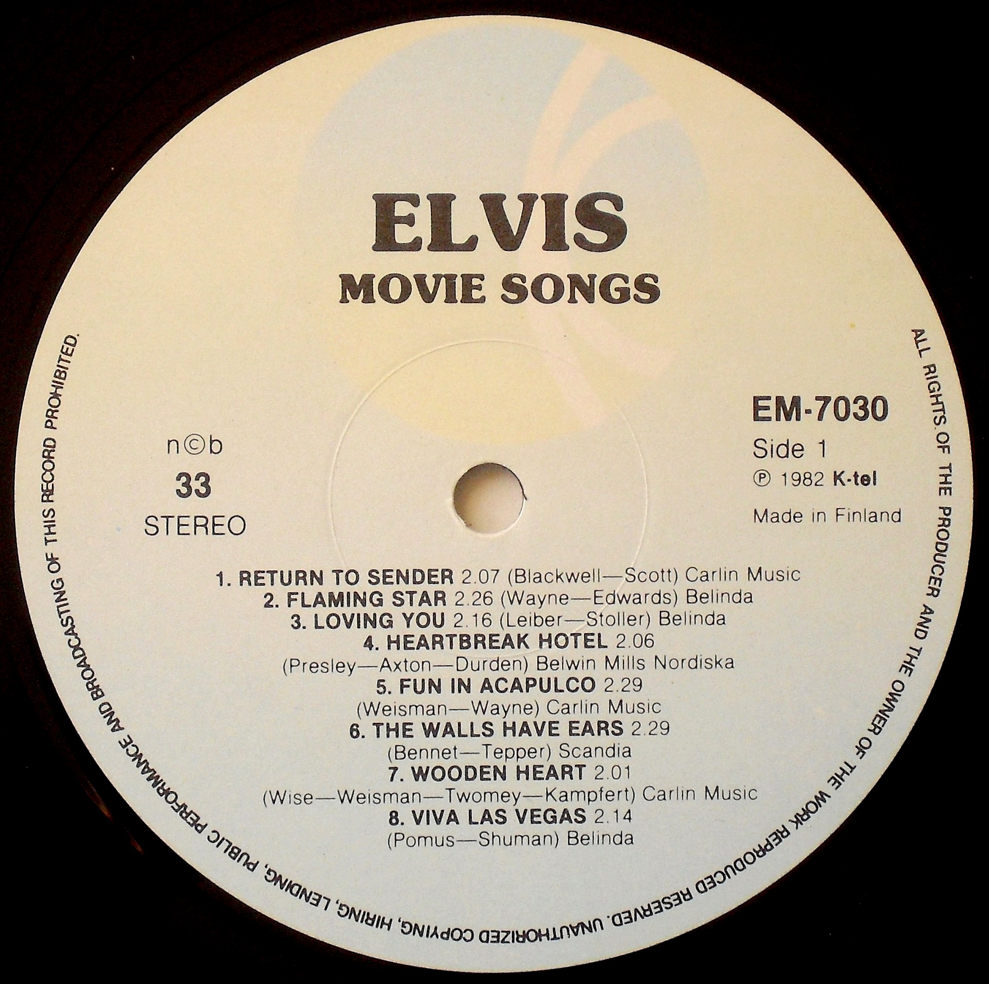 ELVIS MOVIE SONGS 03s1rtkt1