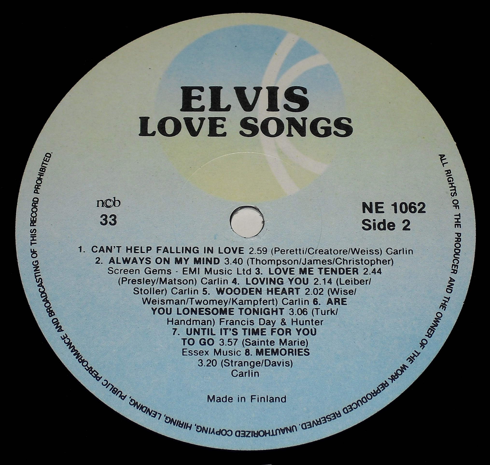Finnland - ELVIS LOVE SONGS 03s23sqi9
