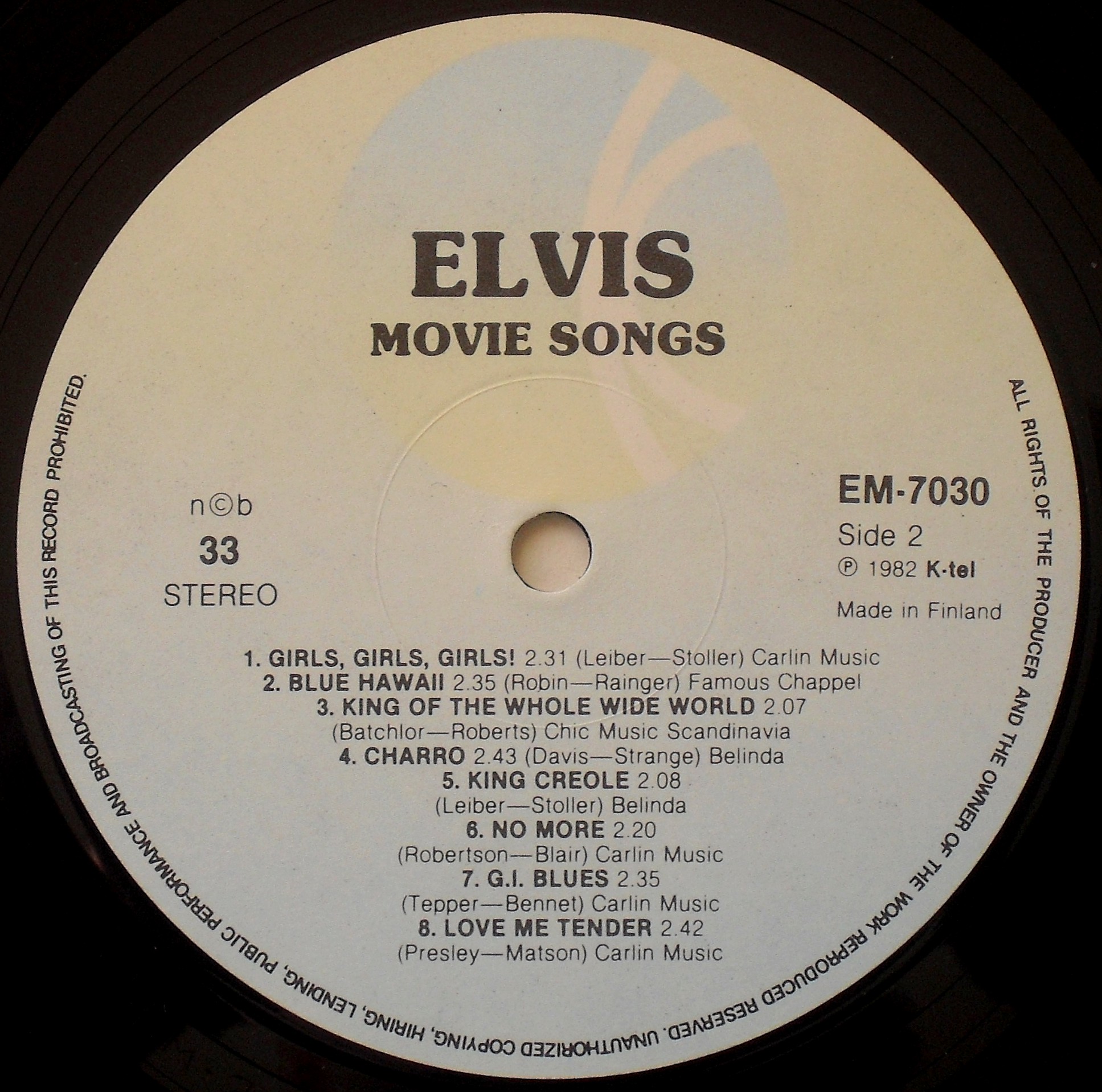 ELVIS MOVIE SONGS 03s2isjlf