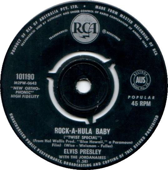 Can't Help Falling In Love / Rock-A-Hula Baby 101190d7orpn