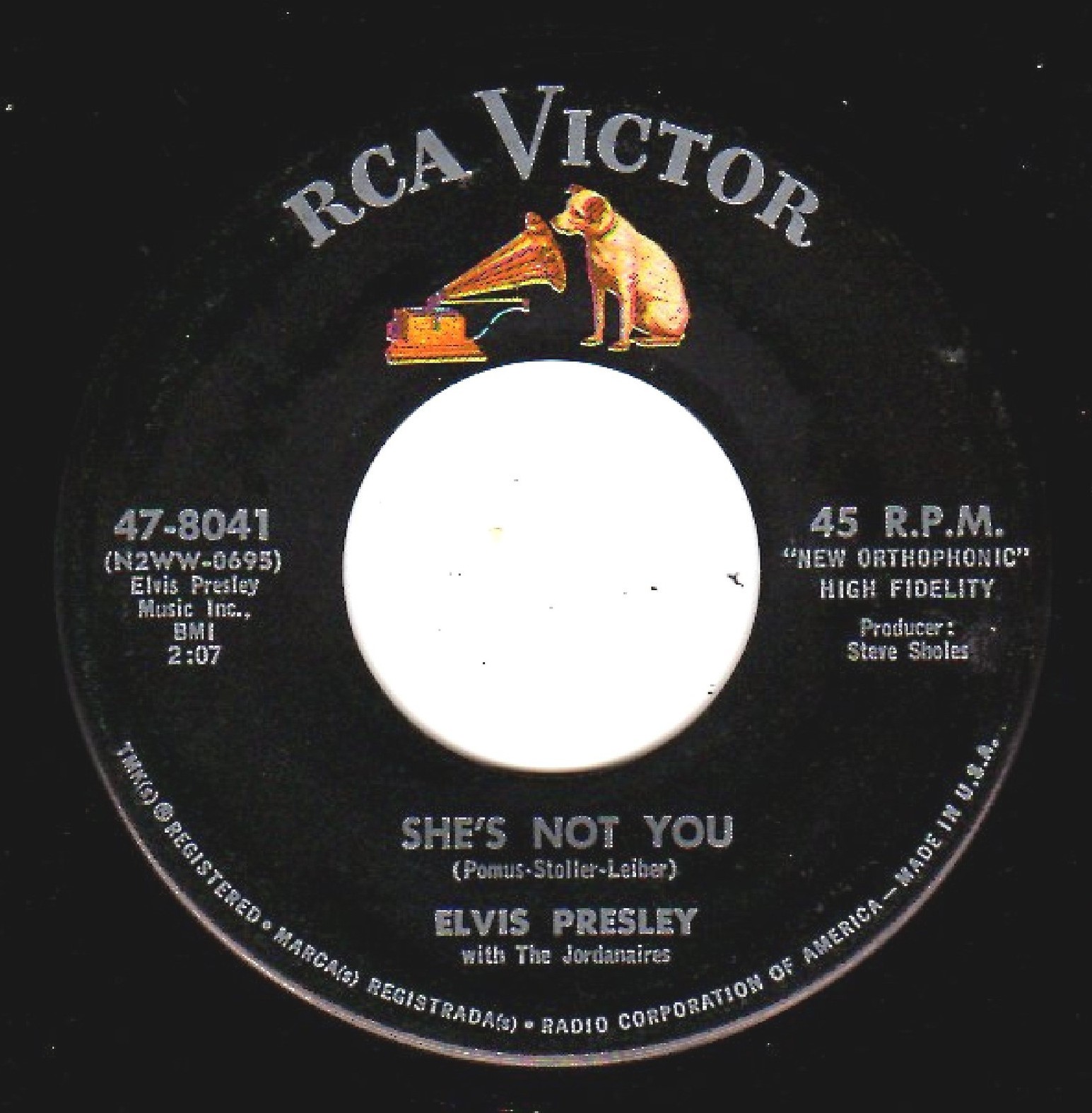 She's Not You / Just Tell Her Jim Said Hello 47-8041ajsk71