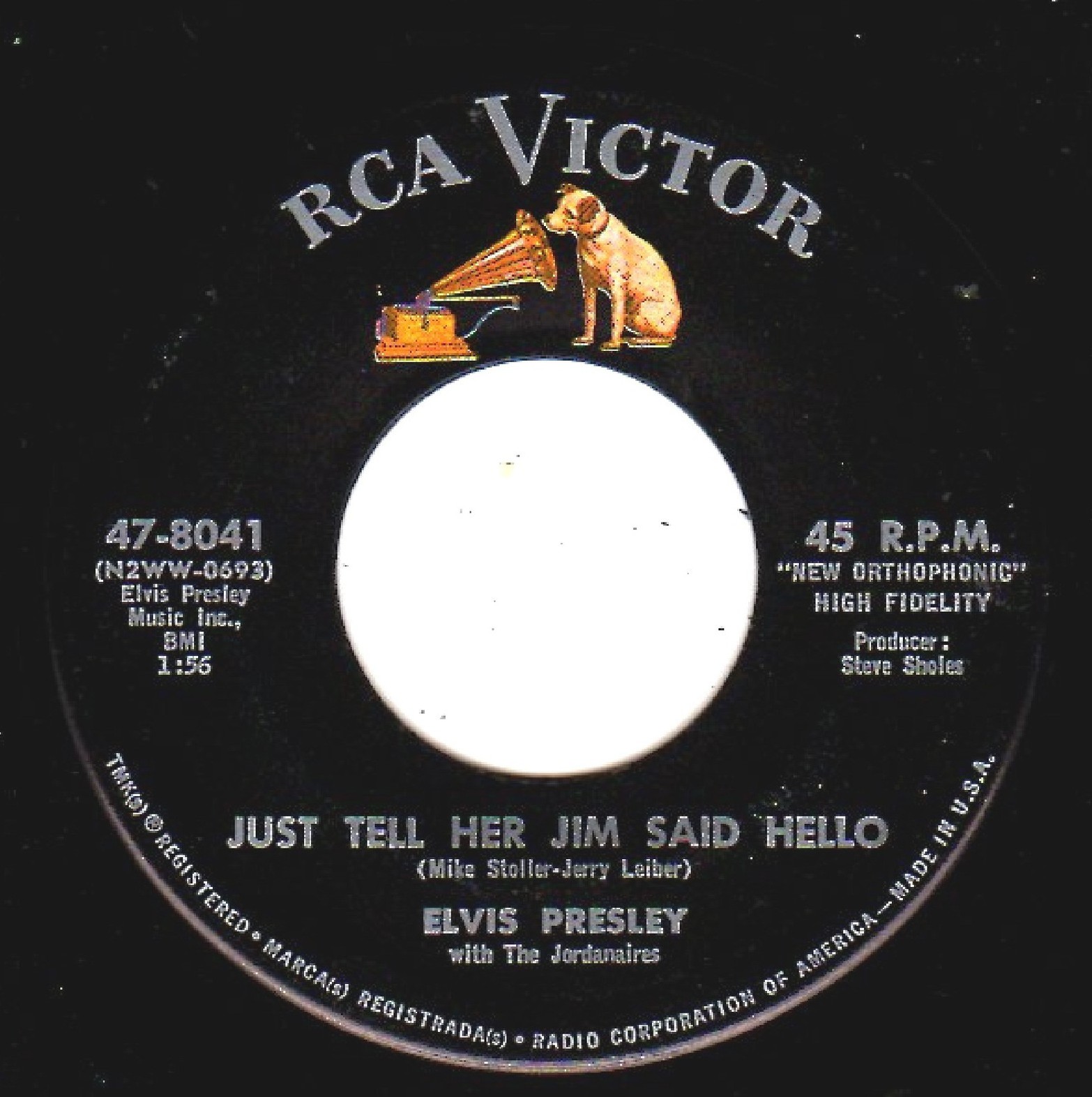 She's Not You / Just Tell Her Jim Said Hello 47-8041b5jk8a