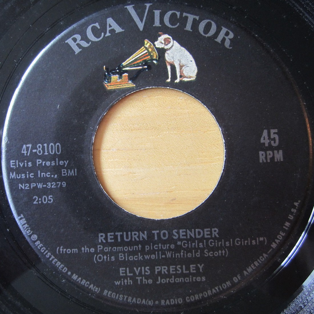 Return To Sender / Where Do You Come From 47-8100c6ppj4