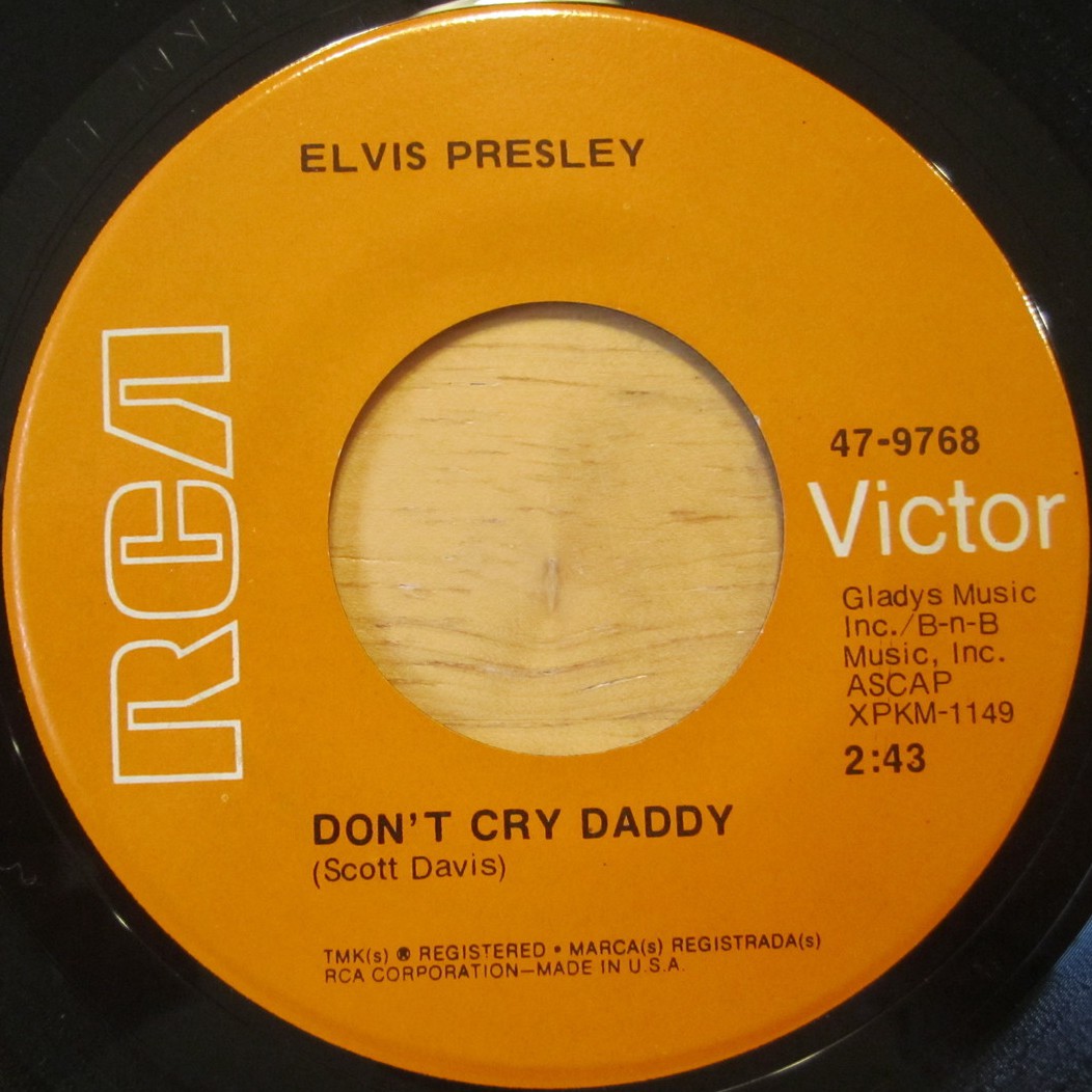 Don't Cry Daddy / Rubberneckin' 47-9768cqlosg