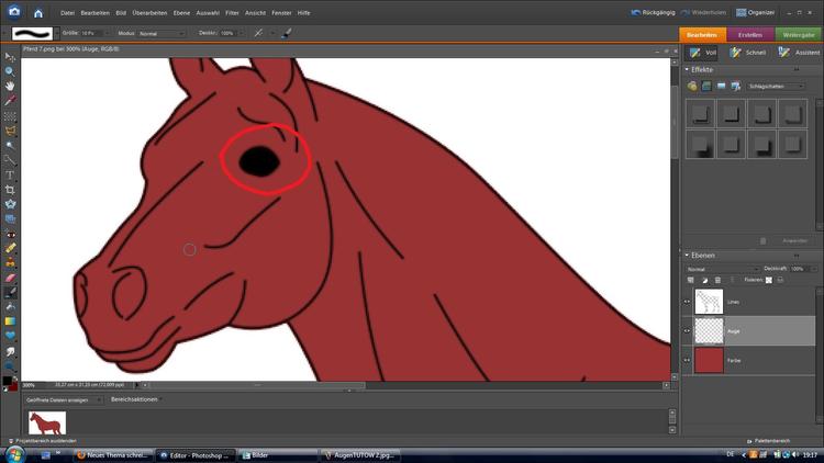 TUTOW: Augen und Hufe des Pferdes (Photoshop, Anfänger) Augentutow3gaue