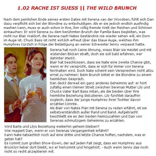 1x02 Rache ist s || The Wild Brunch Demetrip2k957