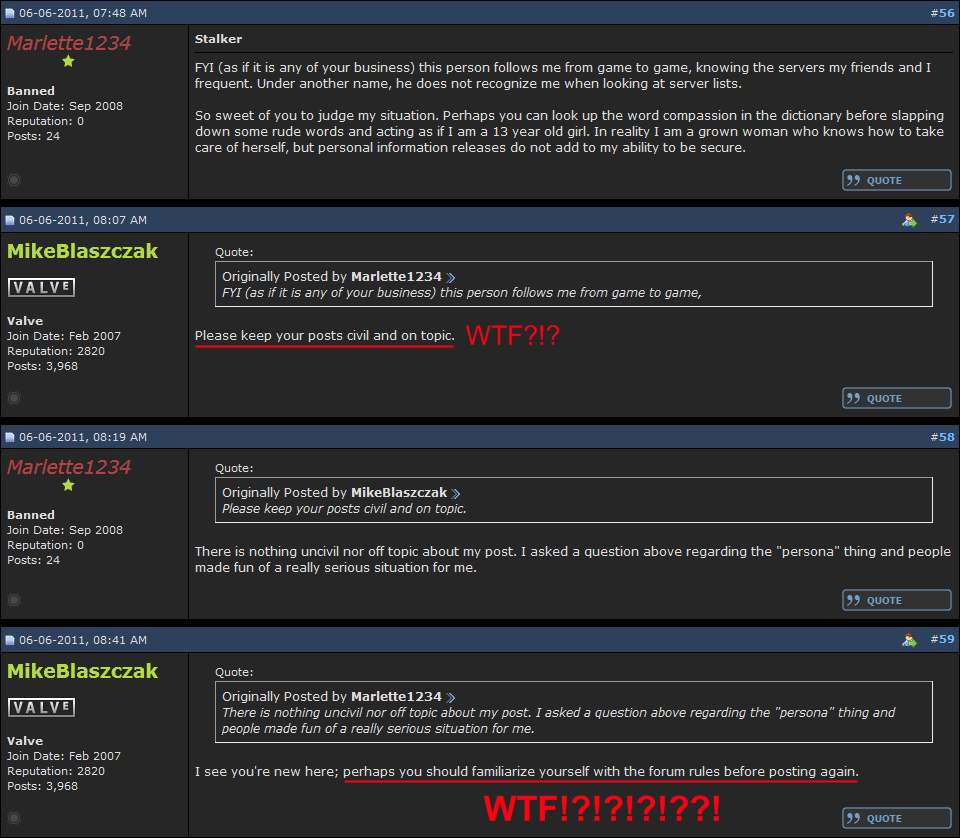 Just wondering - Is this VALVe employee a complete retard? Dfdsdffdsdnky2