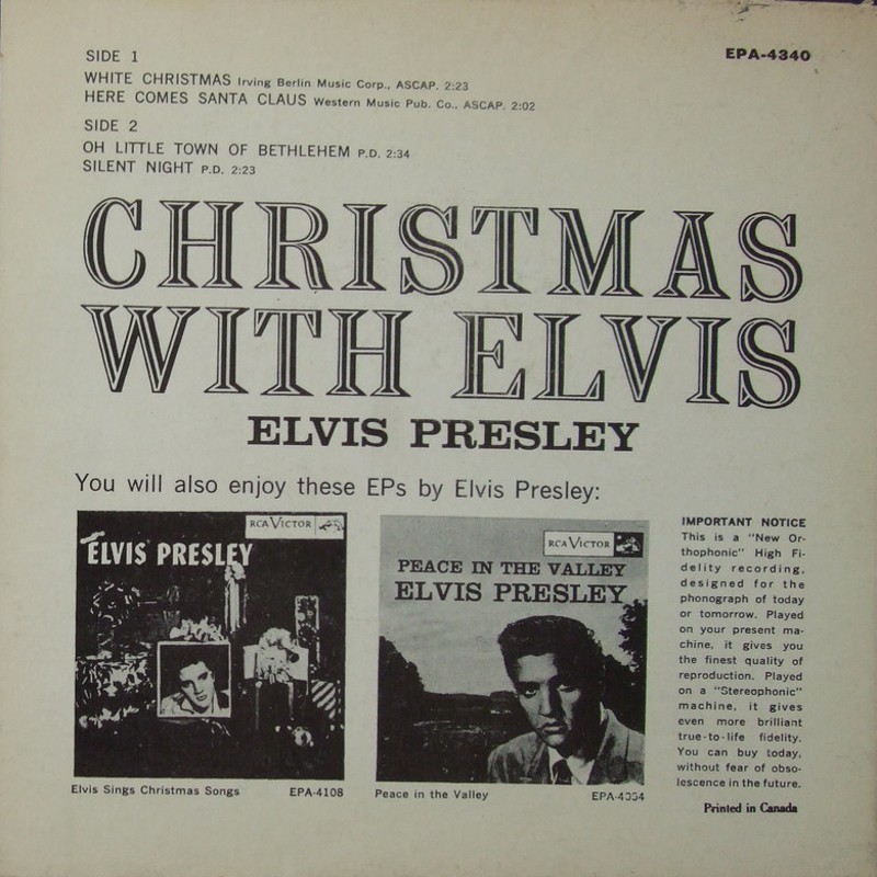 CHRISTMAS WITH ELVIS Epa-4340bhtoey