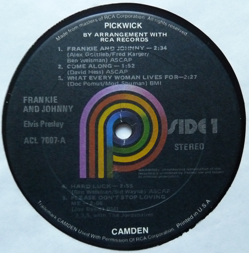 FRANKIE & JOHNNY Frankieusa76side1fouxf