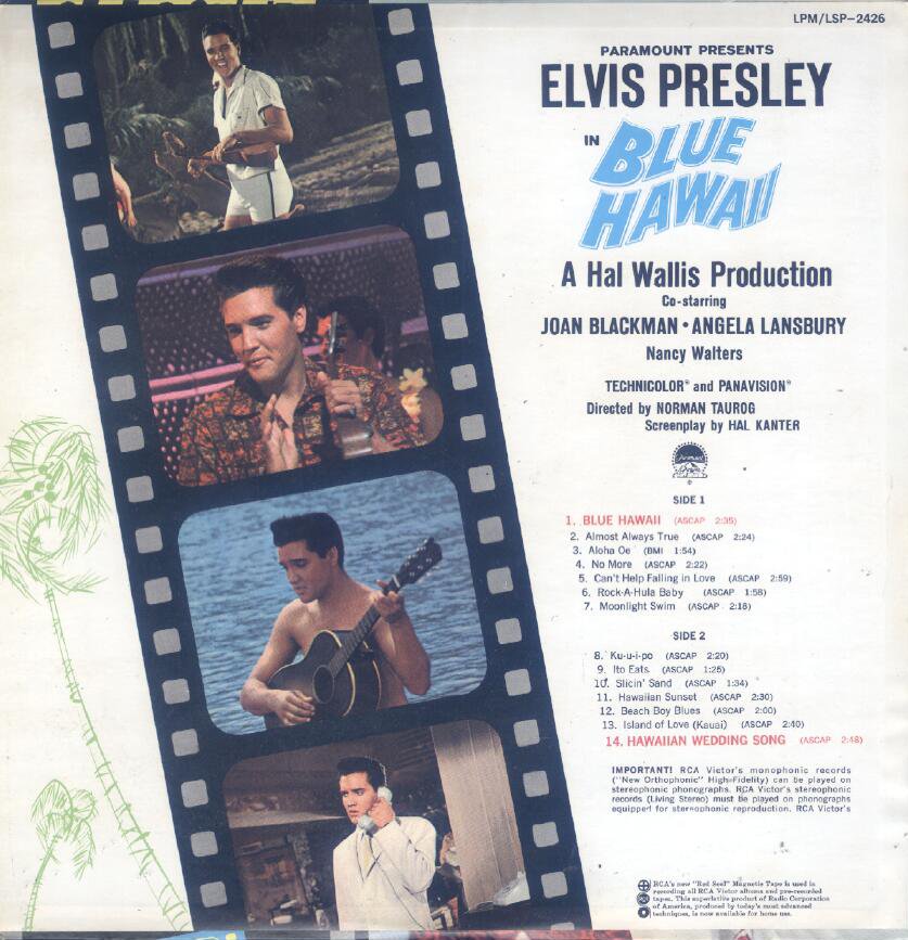 BLUE HAWAII Lp18748cst76w