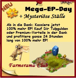 Der Mega Ep Day und  Mysteriöse Ställe ist gestartet. Mepfqu0n