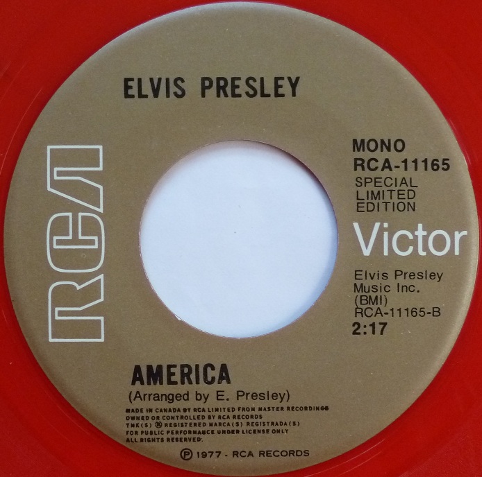 My Way / America (Special Limited Edition - Red Vinyl) Mywaycanadaside2labelo9ixv