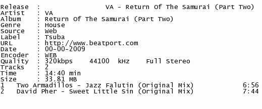 VA - Return Of The Samurai  Part Two (2009) Nfonqdy