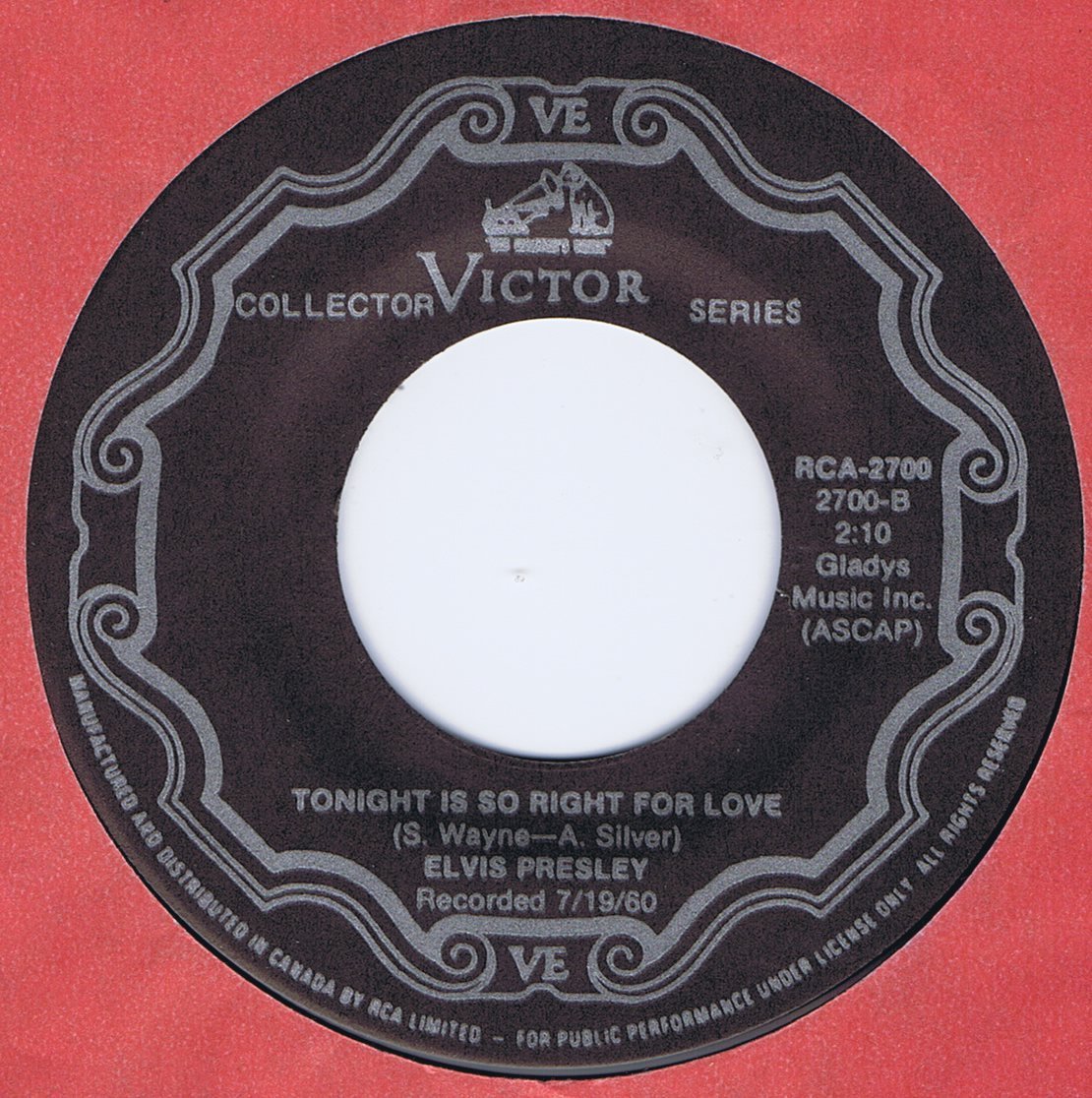 love - Puppet On A String / Tonight Is So Right For Love Rca2700dfis03