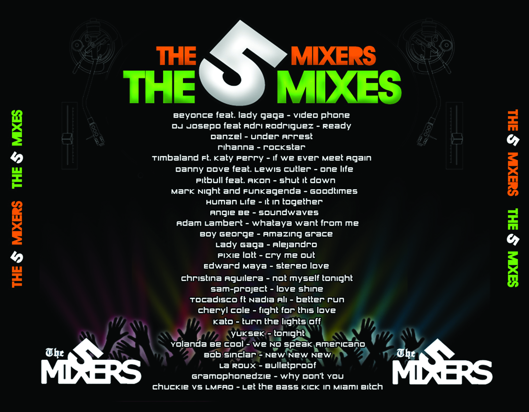 The 5 mixers - Megamix 2010 The5mixescontraportadahiuq