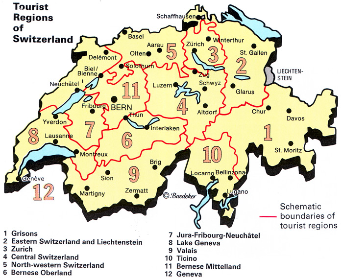 ╣۞╠  ╣۞╠ Tourist-regions-of-switzerland-map