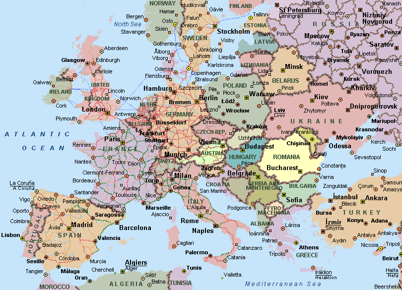 Europe FTW! WorldEuropeCountriesMap