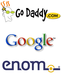 Google, GoDaddy ve eNom ile birlikte alan adı kayıt işinde Google-enom-godaddy