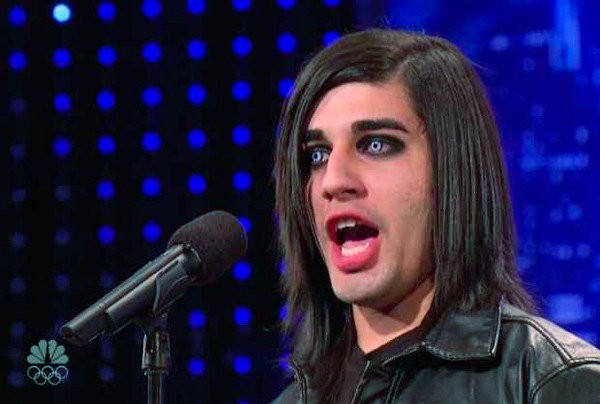 Goth Andrew De Leon  ( 13.7 Mille klicks ) Goth-make-up-artist-surprises-agt-judges-with-amazing-voice