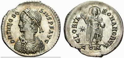Comparaison de coins du Miliarense de Théodose II   127125
