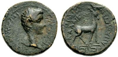AE 14 Provincial de Germánico, Apameia Phrigiae 657108