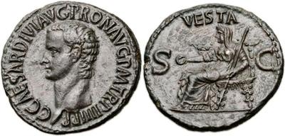 As de Calígula. VESTA / SC. Roma 713692