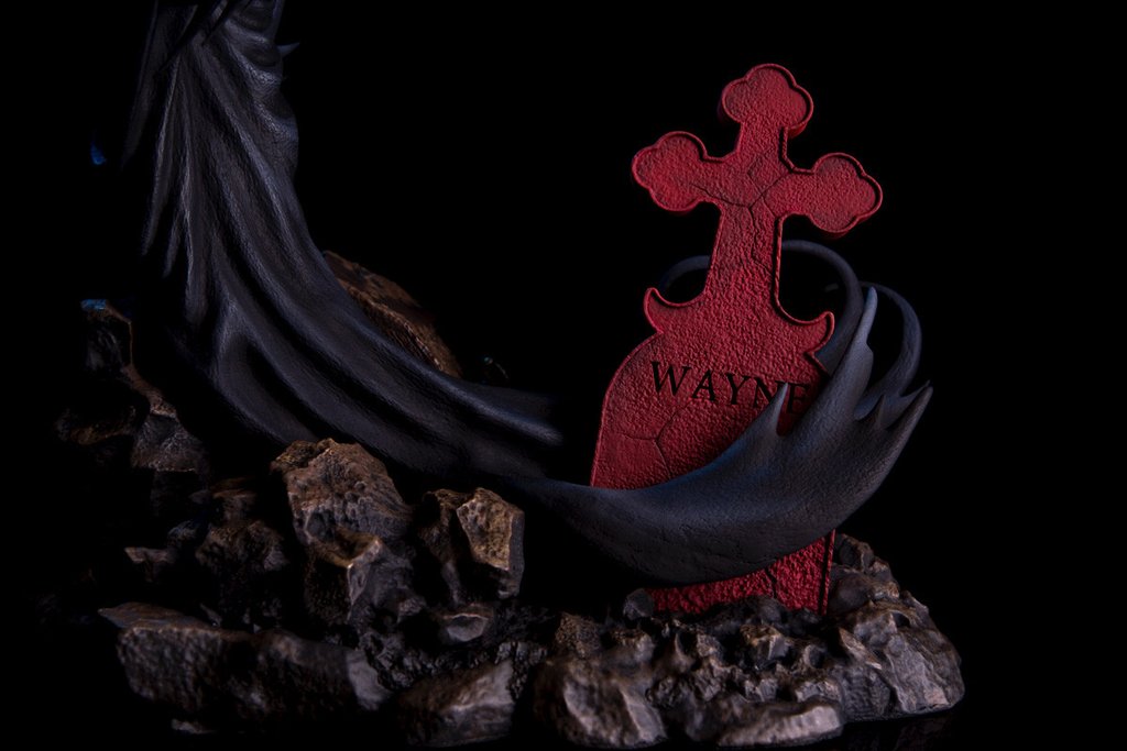 Batman Red Rain Statue By Mondo Mondo-Batman-Red-Rain-Statue-grave