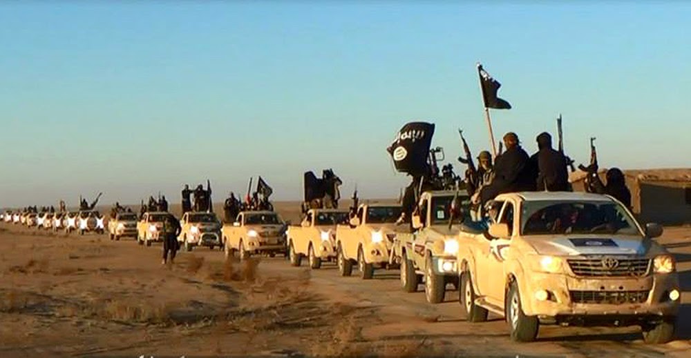 US State Department sent the toyotas to the "wink wink" Free Syrian Army.... ISIS_CIA_Convoy