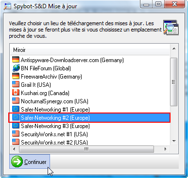 Spybot Search & Destroy Spybot_serveur_maj