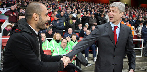 Arsenal Wenger-Guardiola