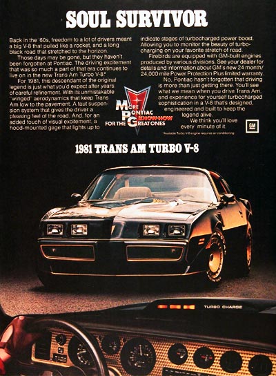 publicité ancienne automobile 81transam