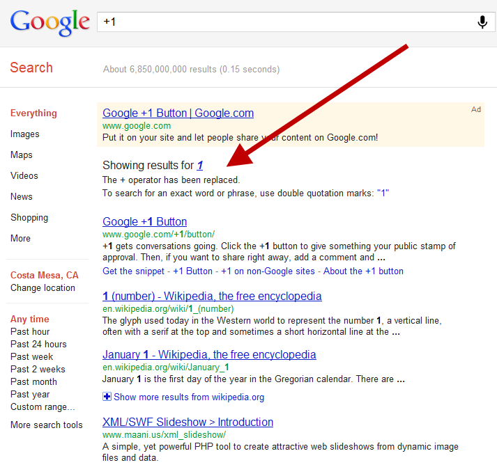 Google elimina el comando de búsqueda + Google-plus-one