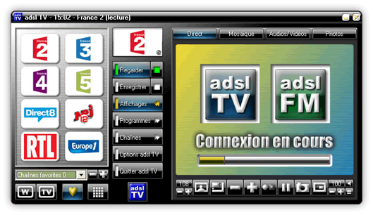 TV et Radio sur le Net grace à Adsl TV & Adsl Fm Photo2