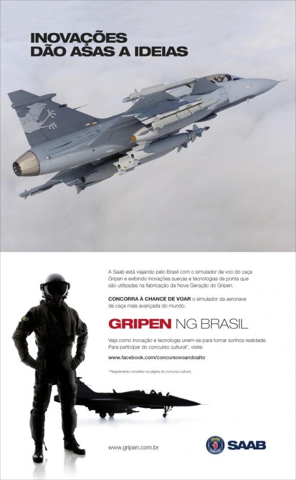 [Brasil] Concurso Voando Alto: sua chance de voar no simulador do caça Saab Gripen GRIP-188_Ad_GCS_111111_PORT_246x400_WEB-580x942