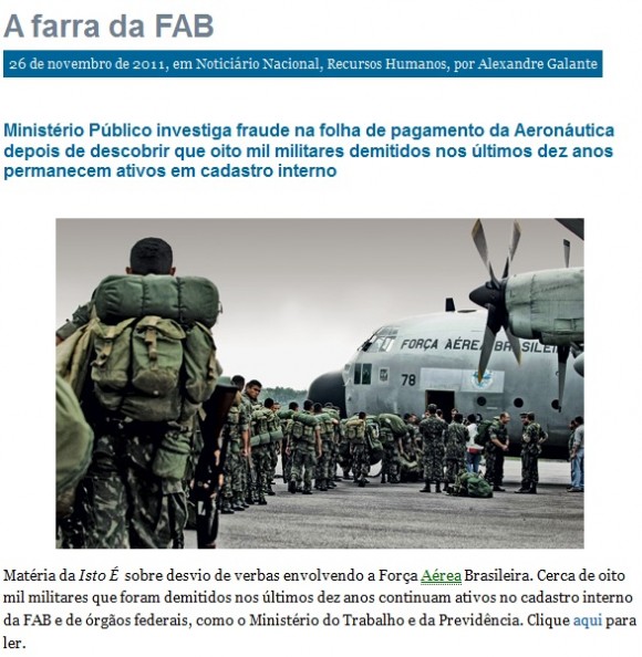 [Brasil] Aeronáutica divulga nota contestando reportagem 'A Farra da FAB', da Istoé Link-para-mat%C3%A9ria-A-Farra-da-FAB-da-revista-ISTO%C3%89-580x594