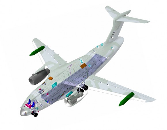 [Brasil] Revisão crítica de projeto do KC-390 deverá ficar pronta na próxima semana KC-390-raio-x-imagem-via-FAB-580x452
